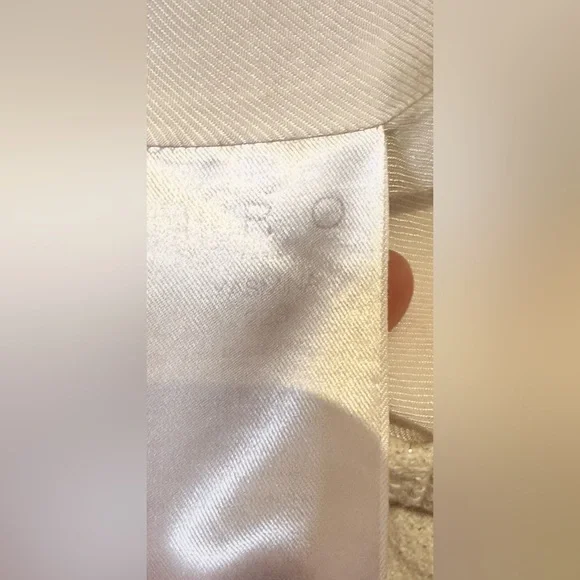 IRO Yasmina Cut Out Mini Dress in White Silver Size 2 - Picture 10 of 10